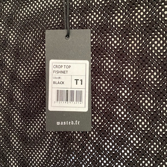 Wasted Paris NWT Fishnet Crop Top - Picture 4 of 8